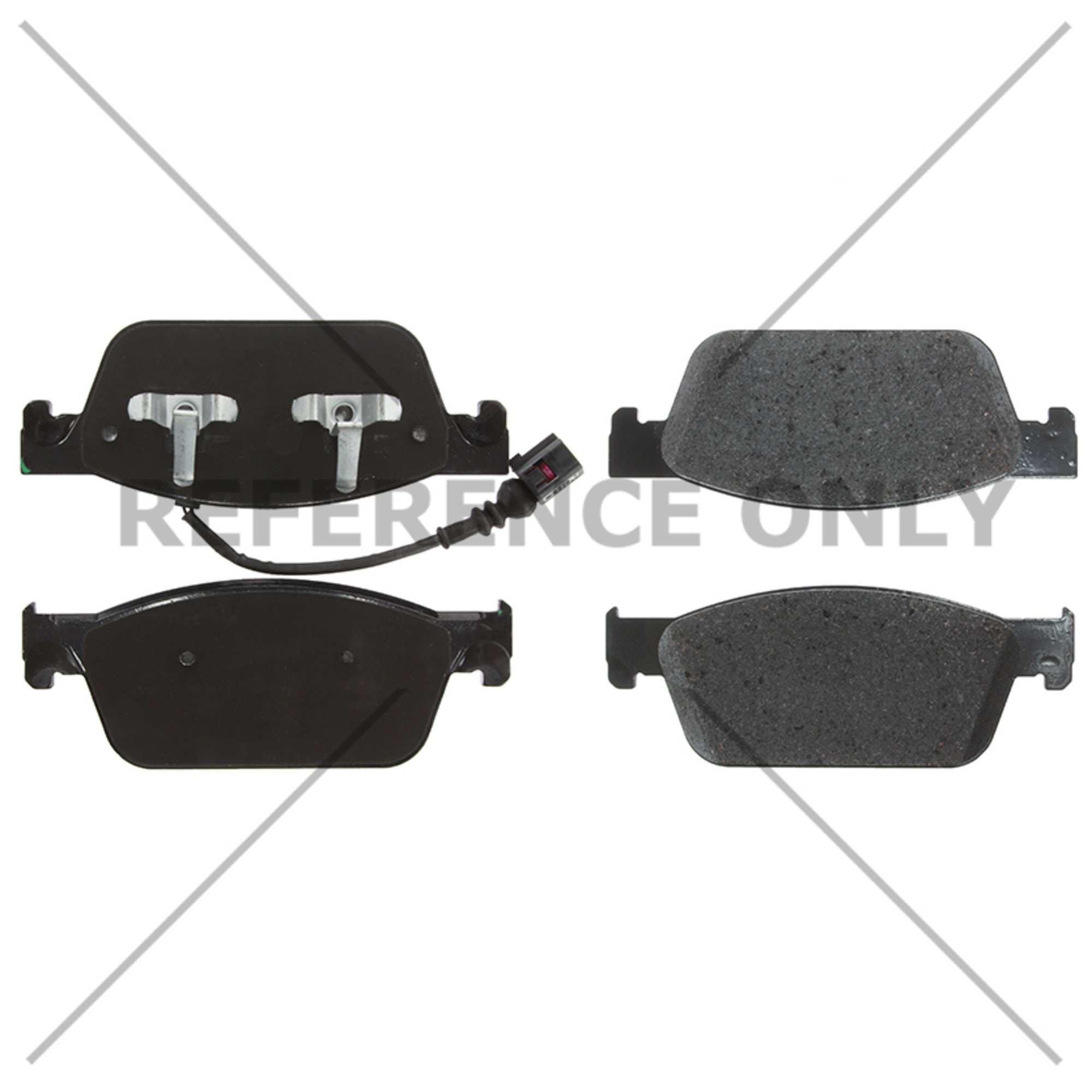 Centric Parts Semi-Metallic Brake Pads with Shims 102.20330