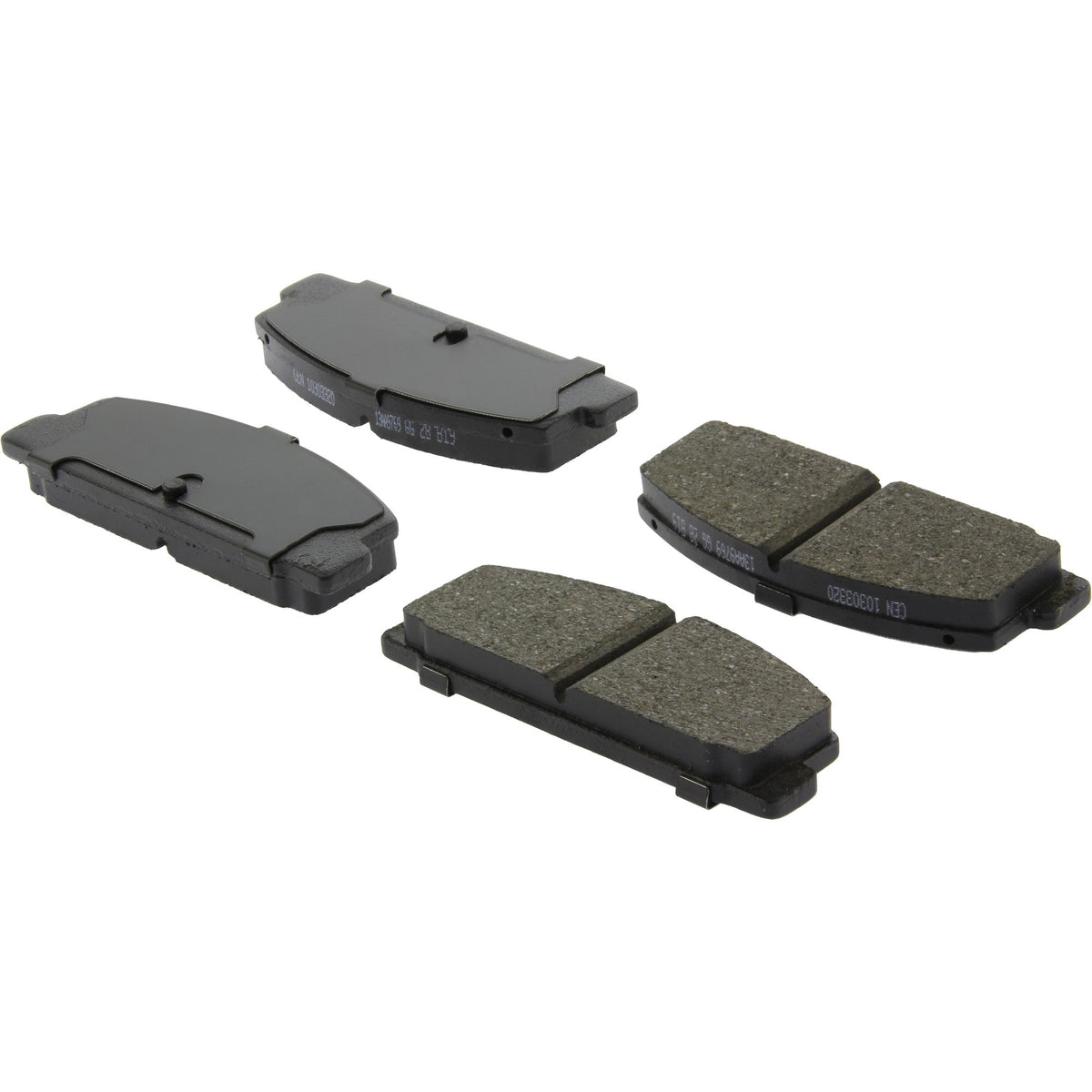 Centric Parts Disc Brake Pad Set C‑Tek Ceramic with Shims for Mazda 6 2003-2005, Protege 2003, RX‑7 1984-1995 103.03320