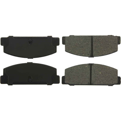 Centric Parts Disc Brake Pad Set C‑Tek Ceramic with Shims for Mazda 6 2003-2005, Protege 2003, RX‑7 1984-1995 103.03320