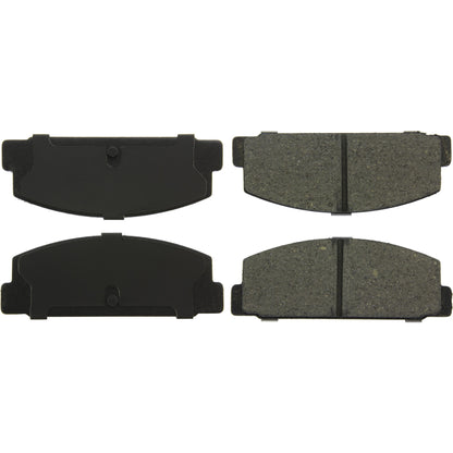 Centric Parts Disc Brake Pad Set C‑Tek Ceramic with Shims for Mazda 6 2003-2005, Protege 2003, RX‑7 1984-1995 103.03320