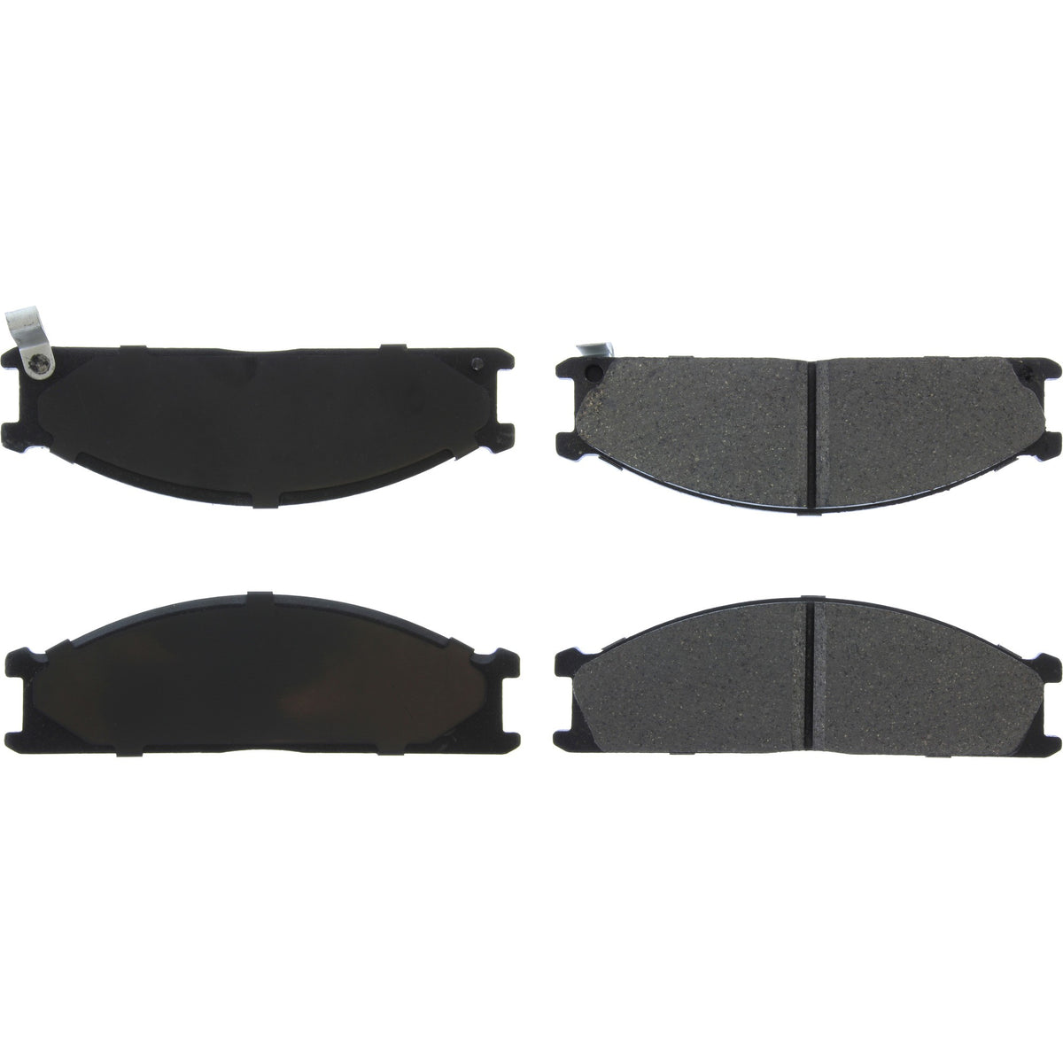 Centric Parts Disc Brake Pad Set Ceramic with Shims for Nissan 720 1986, D21 1994-1986, Frontier 2004-1998, NP300 2016-2009, NP300 Frontier 2017-2016, Pathfinder 1995-1987, Pickup 2004-1995, Urvan 2001-2000, Van 1988-1987, Subaru SVX 1997-1992 103.03330