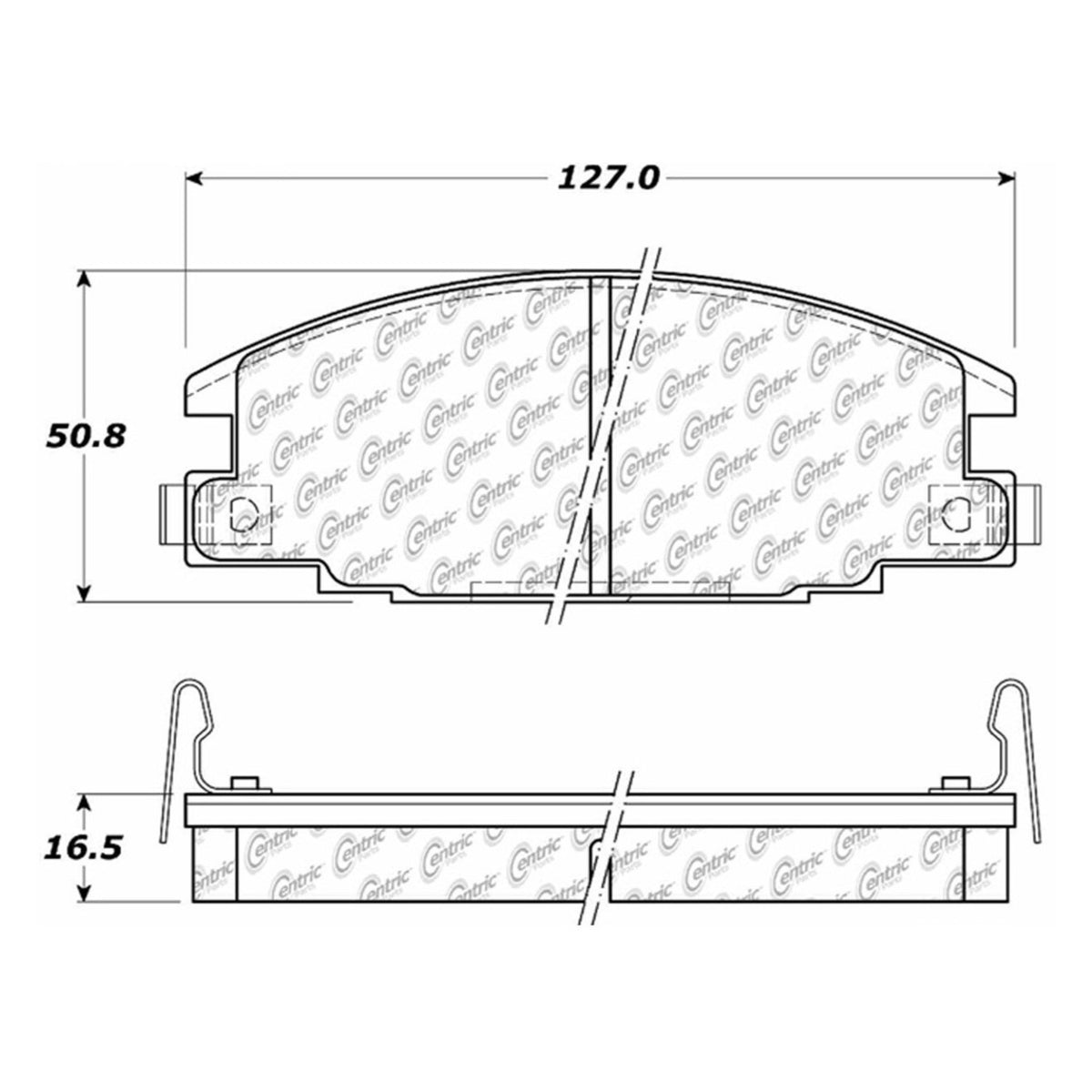Centric Parts Disc Brake Pad Set Ceramic with Shims for Chevrolet LUV 2005-1997 Honda Passport 1995-1994 Isuzu Amigo 1993-1989 Pickup 1995-1988 Rodeo 1995-1991 Trooper 1991-1986 103.03630