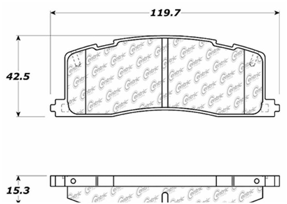 Centric Parts Disc Brake Pad Set C-Tek Ceramic with Shims for 1991-1997 Toyota Previa 103.05010