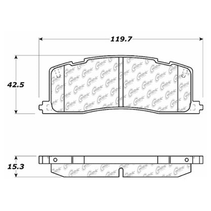 Centric Parts Disc Brake Pad Set C-Tek Ceramic with Shims for 1991-1997 Toyota Previa 103.05010