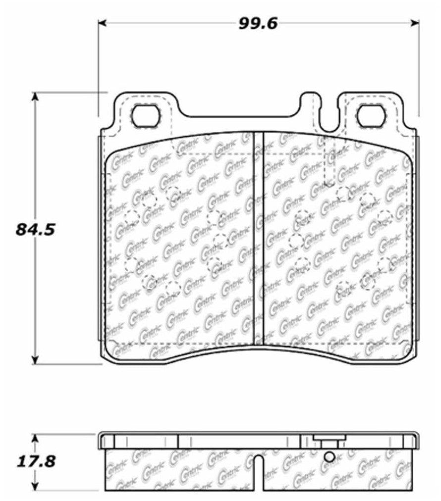 Centric Parts Disc Brake Pad Set with Advanced Ceramic Compounds 103.05770