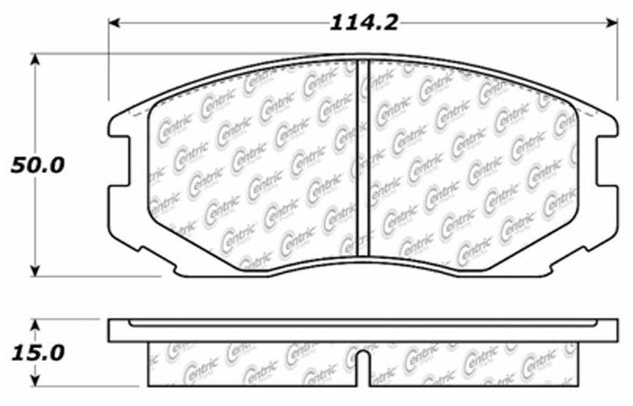 Centric Parts Disc Brake Pad Set with Advanced Ceramic Compounds 103.06020