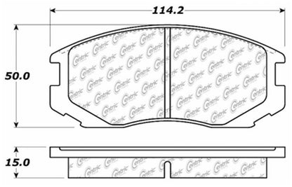 Centric Parts Disc Brake Pad Set with Advanced Ceramic Compounds 103.06020