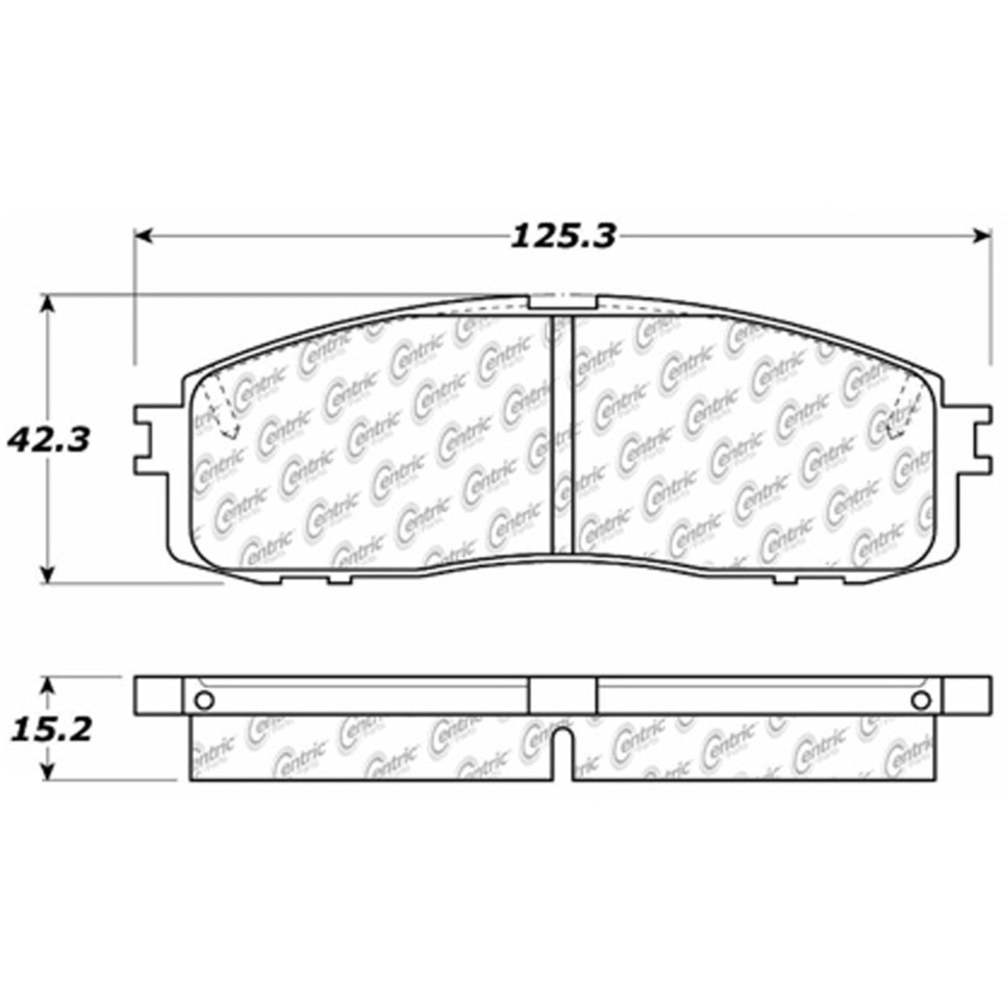 Centric Parts Disc Brake Pad Set C-Tek Ceramic with Shims for 1986 Toyota Celica, 1992-1984 Cressida, 1992-1986 Supra 103.06220