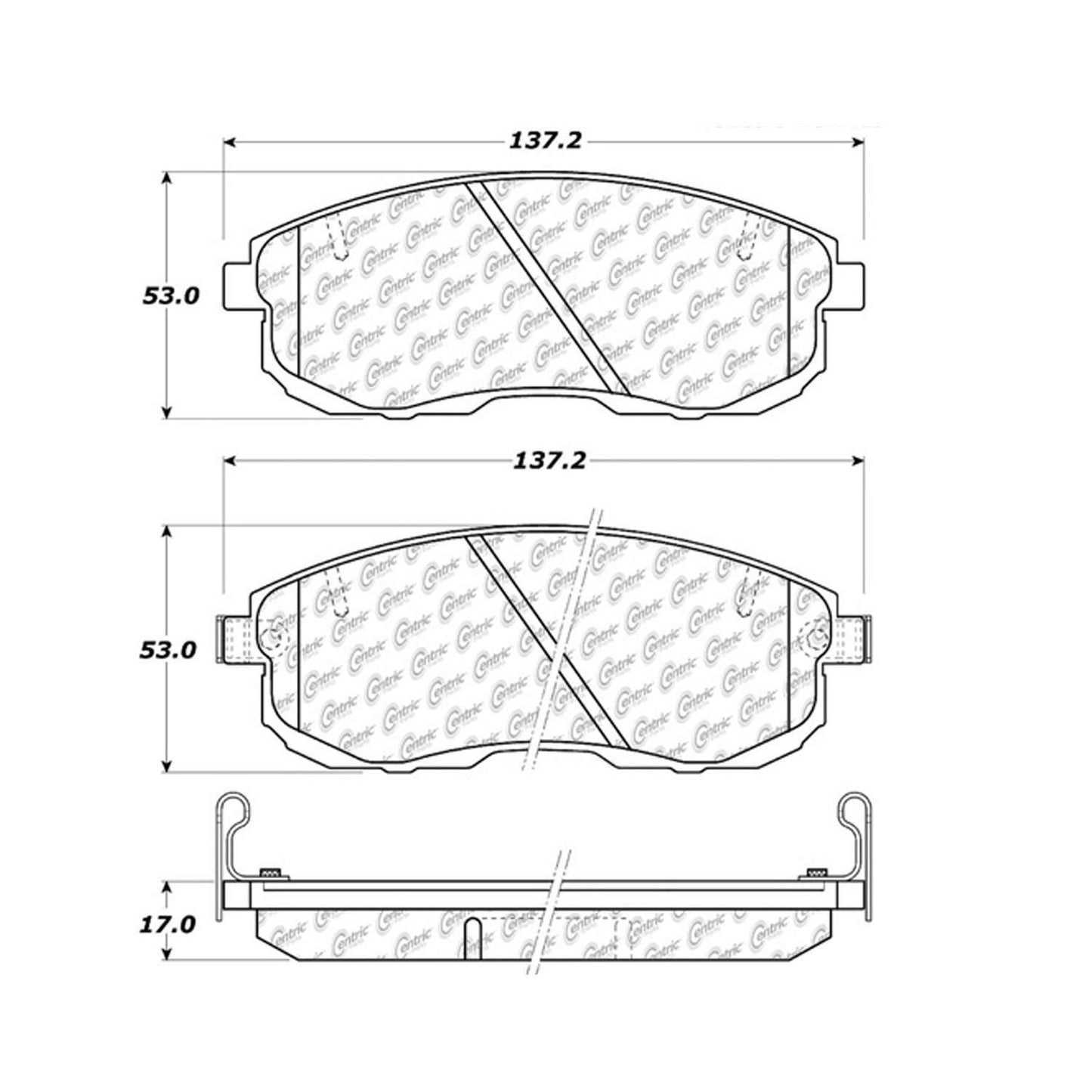 Centric Parts Disc Brake Pad Set Ceramic with Shims for 2002-1999 Infiniti G20, 1999-1996 I30, 2001-1993 Nissan Altima, 2001-1999 Altra EV, 1999-1989 Maxima, 2006-2000 Sentra 103.06530