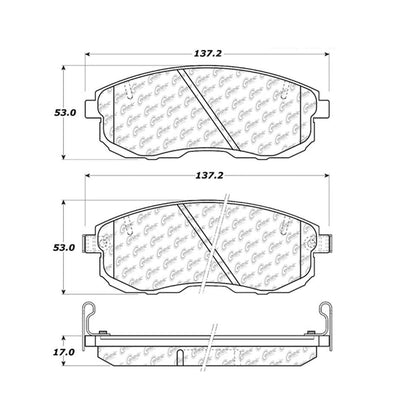 Centric Parts Disc Brake Pad Set Ceramic with Shims for 2002-1999 Infiniti G20, 1999-1996 I30, 2001-1993 Nissan Altima, 2001-1999 Altra EV, 1999-1989 Maxima, 2006-2000 Sentra 103.06530