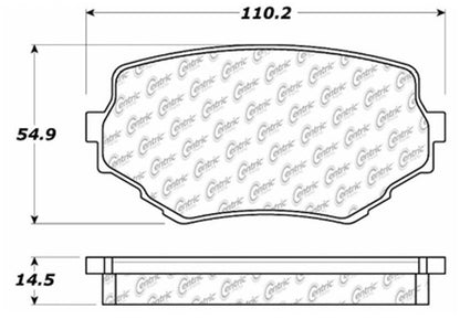 Centric Parts Disc Brake Pad Set Ceramic with Shims for 2005-2008 Chevrolet Tracker, 1999-2005 Suzuki Grand Vitara, 1996-1998 Sidekick, 2002-2004 XL-7 103.06800