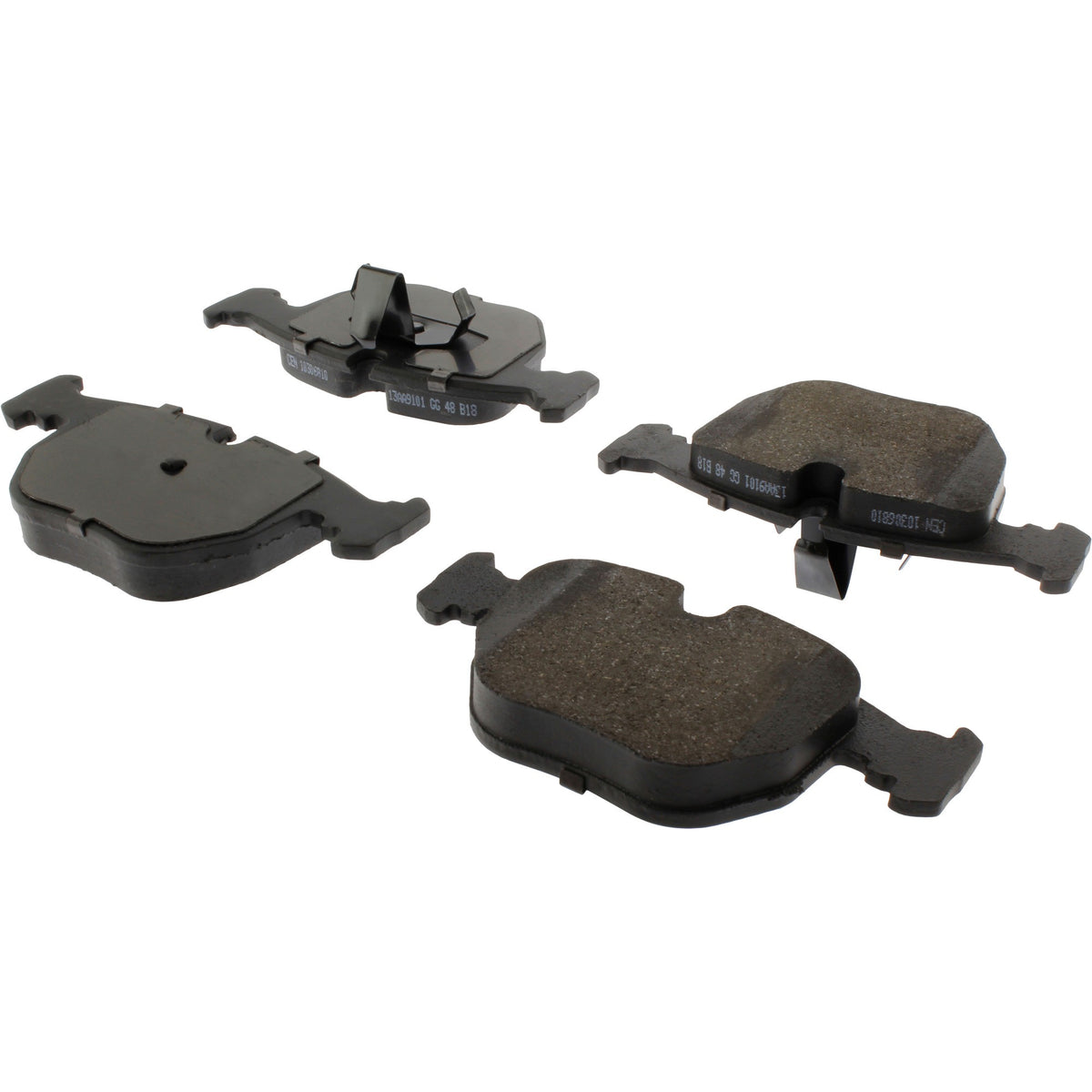 Centric Parts Disc Brake Pad Set C-Tek Ceramic with Shims for BMW 530i 2003-2001, 540i 2003-1997, 740i 1995, 740i 2001-1997, 740iL 2001-1995, M5 2003-2000, X5 2006-2000, Land Rover Range Rover 2005-2003 103.06810