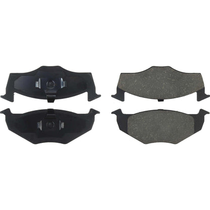Centric Parts Disc Brake Pad Set Ceramic with Shims for 2008-2006 Volkswagen Derby, 2013-2009 Gol, 1999-1997 Jetta 103.06941