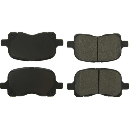 Centric Parts Disc Brake Pad Set C-Tek Ceramic with Shims for 1998-2002 Chevrolet Prizm Toyota Corolla 103.07410