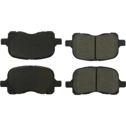 Centric Parts Disc Brake Pad Set C-Tek Ceramic with Shims for 1998-2002 Chevrolet Prizm Toyota Corolla 103.07410