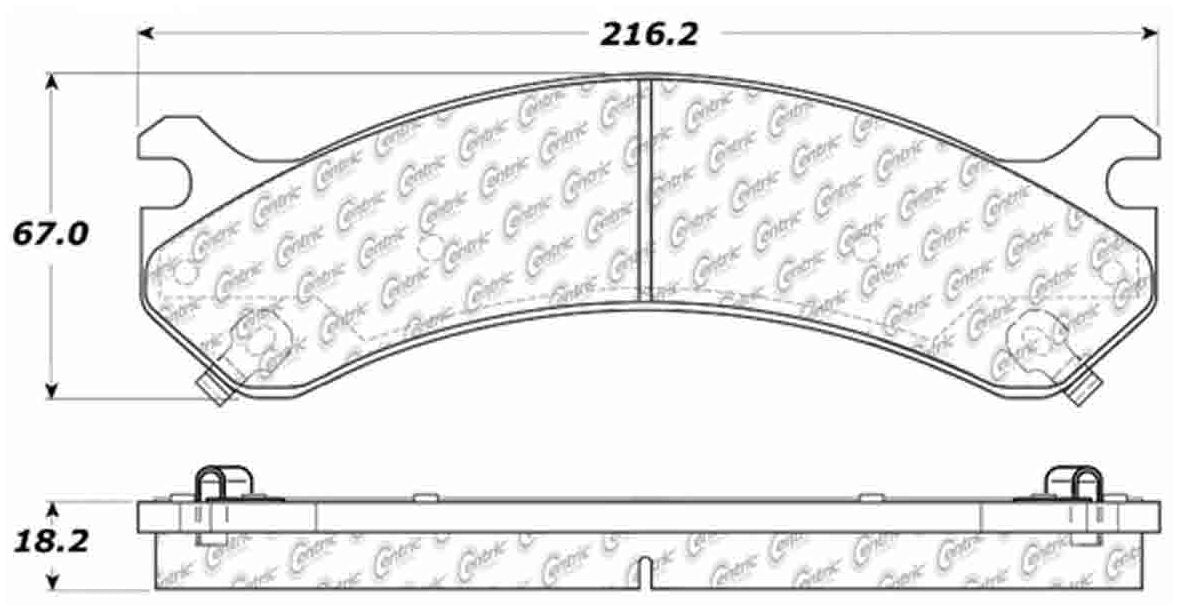 Centric Parts Disc Brake Pad Set Ceramic with Shims for 2005-2000 Cadillac DeVille 103.07840