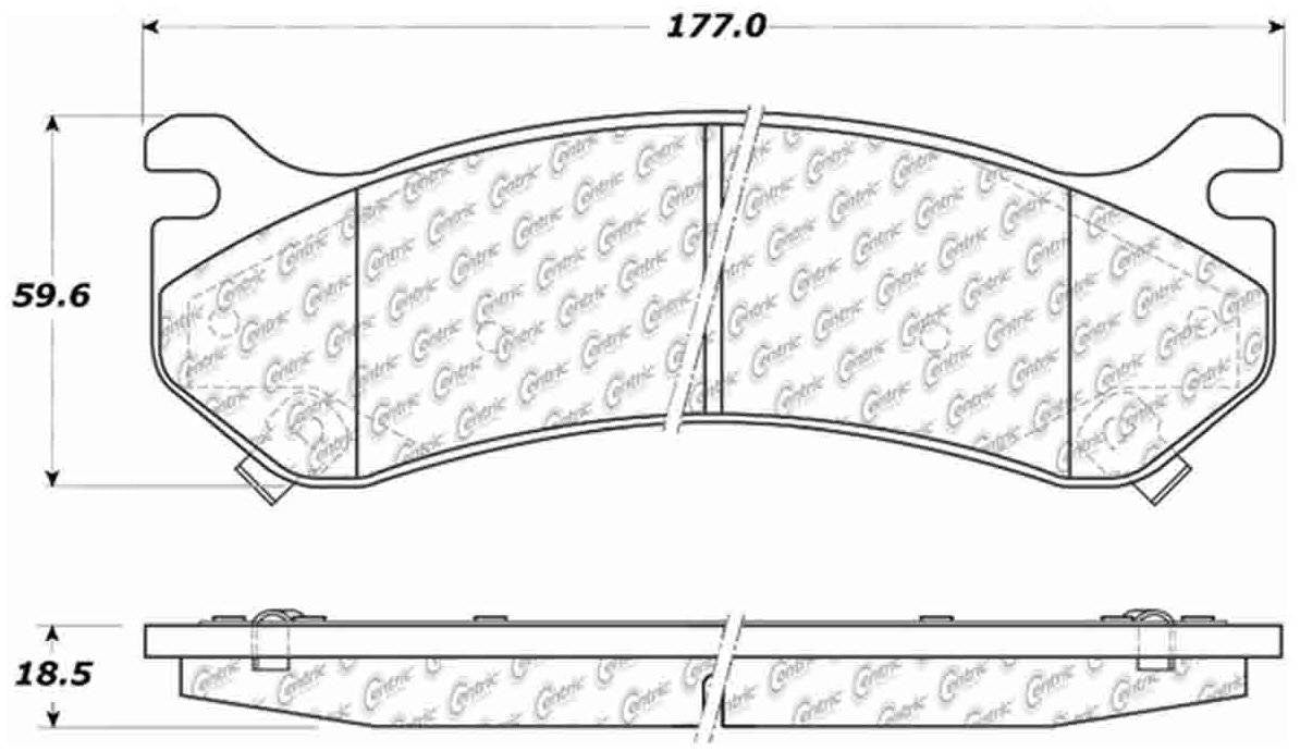 Centric Parts Disc Brake Pad Set Ceramic with Shims for 2000-2008 Cadillac Escalade, Chevrolet Silverado 1500 103.07850