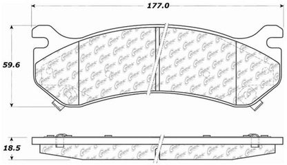 Centric Parts Disc Brake Pad Set Ceramic with Shims for 2000-2008 Cadillac Escalade, Chevrolet Silverado 1500 103.07850