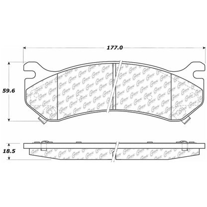 Centric Parts Disc Brake Pad Set Ceramic with Shims for 2000-2008 Cadillac Escalade, Chevrolet Silverado 1500 103.07850