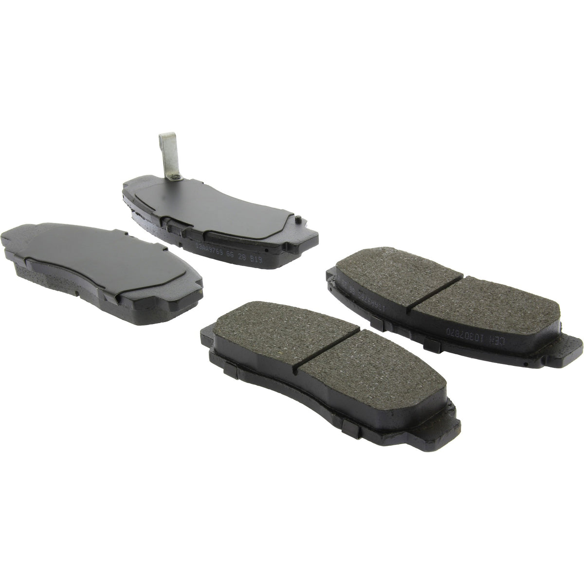 Centric Parts Disc Brake Pad Set C‑Tek Ceramic with Shims for Acura CL 2001‑2003, RL 1999‑2004, TL 1999‑2008, TSX 2004‑2010, Honda Accord 2003‑2011 103.07870
