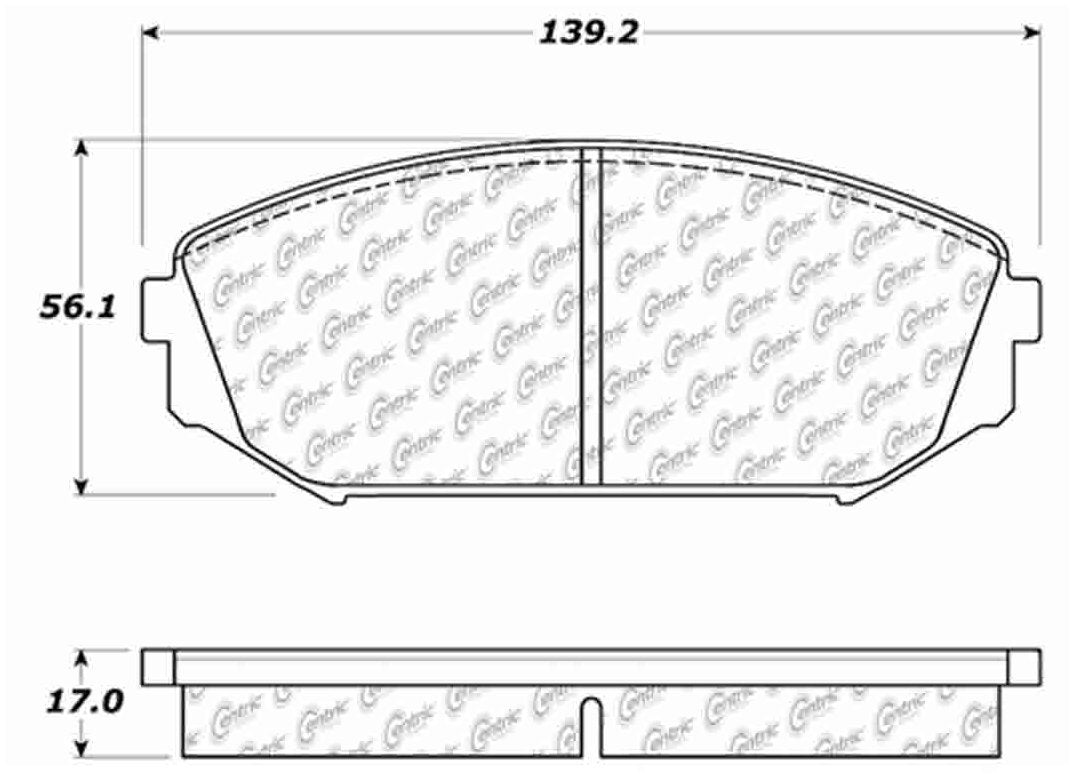 Centric Parts Disc Brake Pad Set Ceramic with Shims for 2001-2002 Acura MDX 1999-2004 Honda Odyssey 103.07930