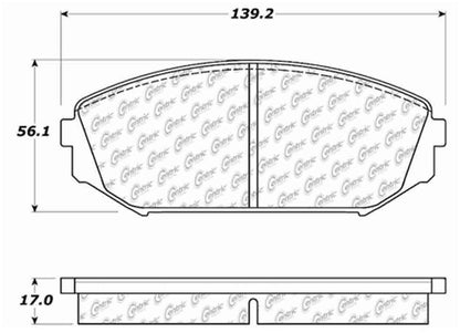 Centric Parts Disc Brake Pad Set Ceramic with Shims for 2001-2002 Acura MDX 1999-2004 Honda Odyssey 103.07930
