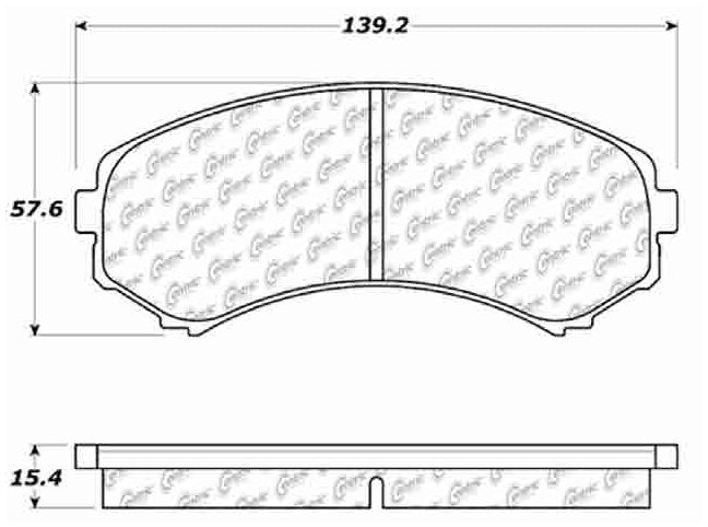 Centric Parts Disc Brake Pad Set Ceramic with Shims for 2002-2011 Honda Passport Isuzu Axiom Rodeo Mitsubishi Endeavor