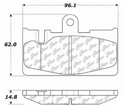 Centric Parts Disc Brake Pad Set C-Tek Ceramic with Shims for 2001-2006 Lexus LS430 103.08710