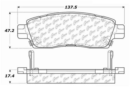 Centric Parts Disc Brake Pad Set Ceramic with Shims 103.08830
