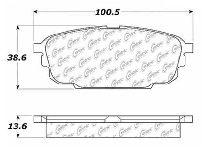 Centric Parts Disc Brake Pad Set Ceramic with Shims for 2001-2003 Mazda Protege5 103.08920