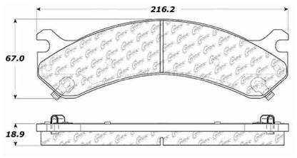 Centric Parts Disc Brake Pad Set Ceramic with Shims for 2001-2010 Chevrolet Silverado 3500 103.09090