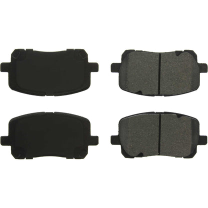Centric Parts Disc Brake Pad Set C-Tek Ceramic with Shims for 2003-2008 Pontiac Vibe Toyota Corolla Matrix 103.09230