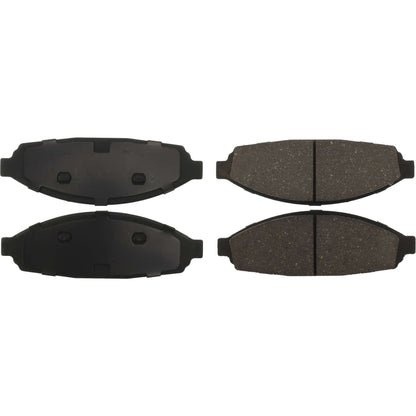 Centric Parts Disc Brake Pad Set C-Tek Ceramic with Shims for 2003-2011 Ford Crown Victoria Lincoln Town Car Mercury Grand Marquis Marauder 103.09310
