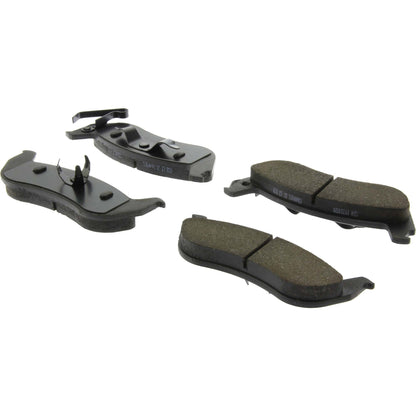 Centric Parts Disc Brake Pad Set Ceramic with Shims for 2003-2011 Ford Crown Victoria, Lincoln Town Car, Mercury Grand Marquis, Mazda B2300, B4000, Ranger 103.09320
