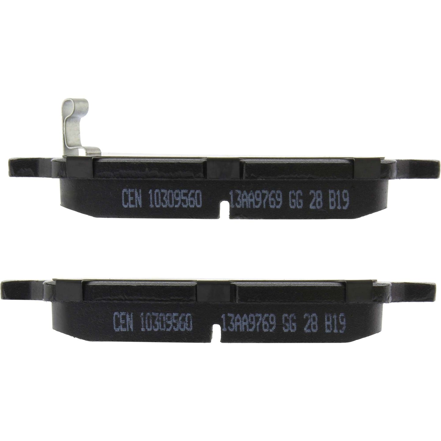 Centric Parts Disc Brake Pad Set C-Tek Ceramic with Shims for 2005-2010 Chevrolet Cobalt Pontiac G4 G5 Pursuit Saturn Ion 103.09560