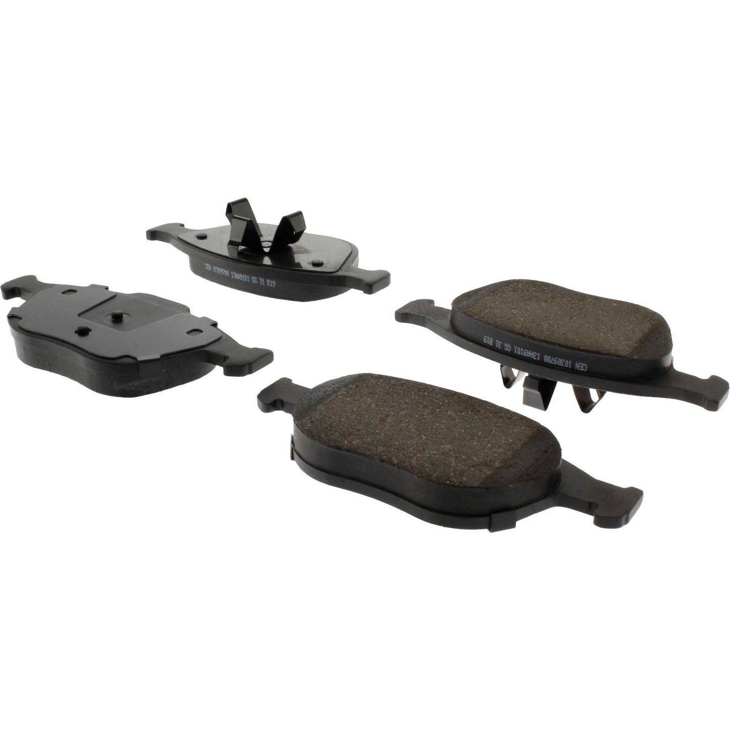 Centric Parts Disc Brake Pad Set Ceramic with Shims for 2002-2004 Ford Focus, 2010-2013 Transit Connect 103.09700