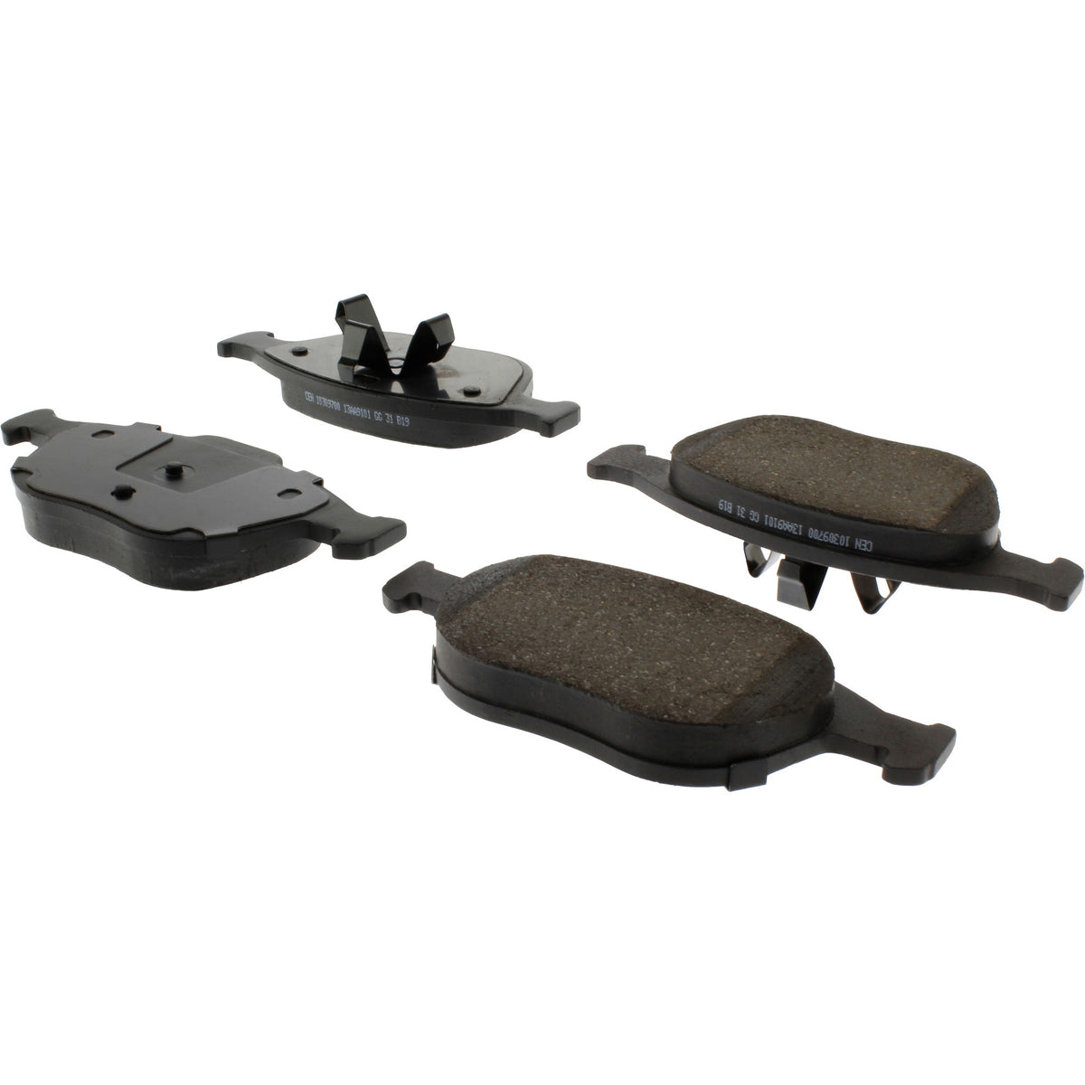 Centric Parts Disc Brake Pad Set Ceramic with Shims for 2002-2004 Ford Focus, 2010-2013 Transit Connect 103.09700