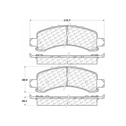 Centric Parts Disc Brake Pad Set Ceramic with Shims for 2003-2020 Chevrolet Express & GMC Savana