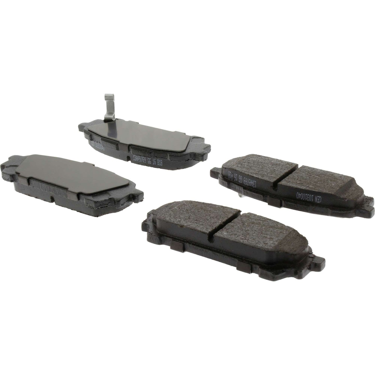 Centric Parts Disc Brake Pad Set C-Tek Ceramic with Shims for 2005-2006 Saab 9-2X, 2004-2008 Subaru Forester, 2003-2007 Impreza 103.10040