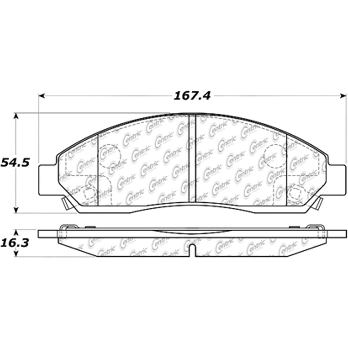 Centric Parts Disc Brake Pad Set C-Tek Ceramic with Shims for 2004-2008 Chevrolet Colorado GMC Canyon Isuzu i-280 i-290 i-350 i-370 103.10390