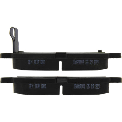 Centric Parts Disc Brake Pad Set C-Tek Ceramic with Shims for 2005-2019 Nissan Frontier, 2005-2015 Xterra, 2009-2012 Suzuki Equator 103.11000