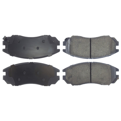 Centric Parts Disc Brake Pad Set C-Tek Ceramic with Shims for 2004-2008 Hyundai Tiburon 103.11040