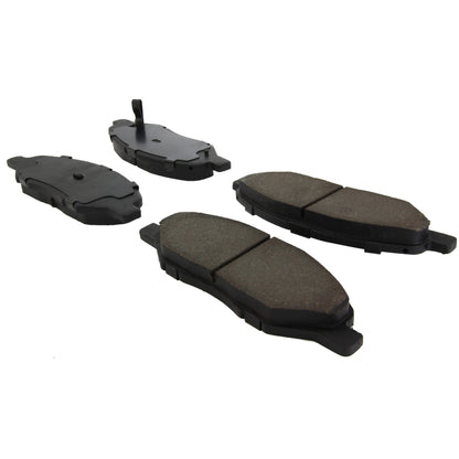 Centric Parts Disc Brake Pad Set C‑Tek Ceramic with Shims for 2007-2017 Nissan Tiida, 2009-2011 Versa 103.13450
