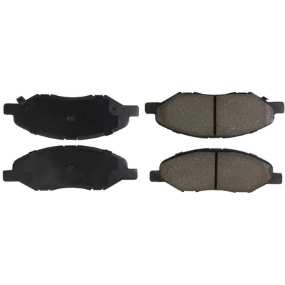 Centric Parts Disc Brake Pad Set C‑Tek Ceramic with Shims for 2007-2017 Nissan Tiida, 2009-2011 Versa 103.13450