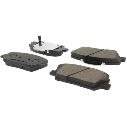 Centric Parts Disc Brake Pad Set C-Tek Ceramic with Shims for 2010-2016 Hyundai Genesis Coupe 2011-2015 Kia Optima 103.14130