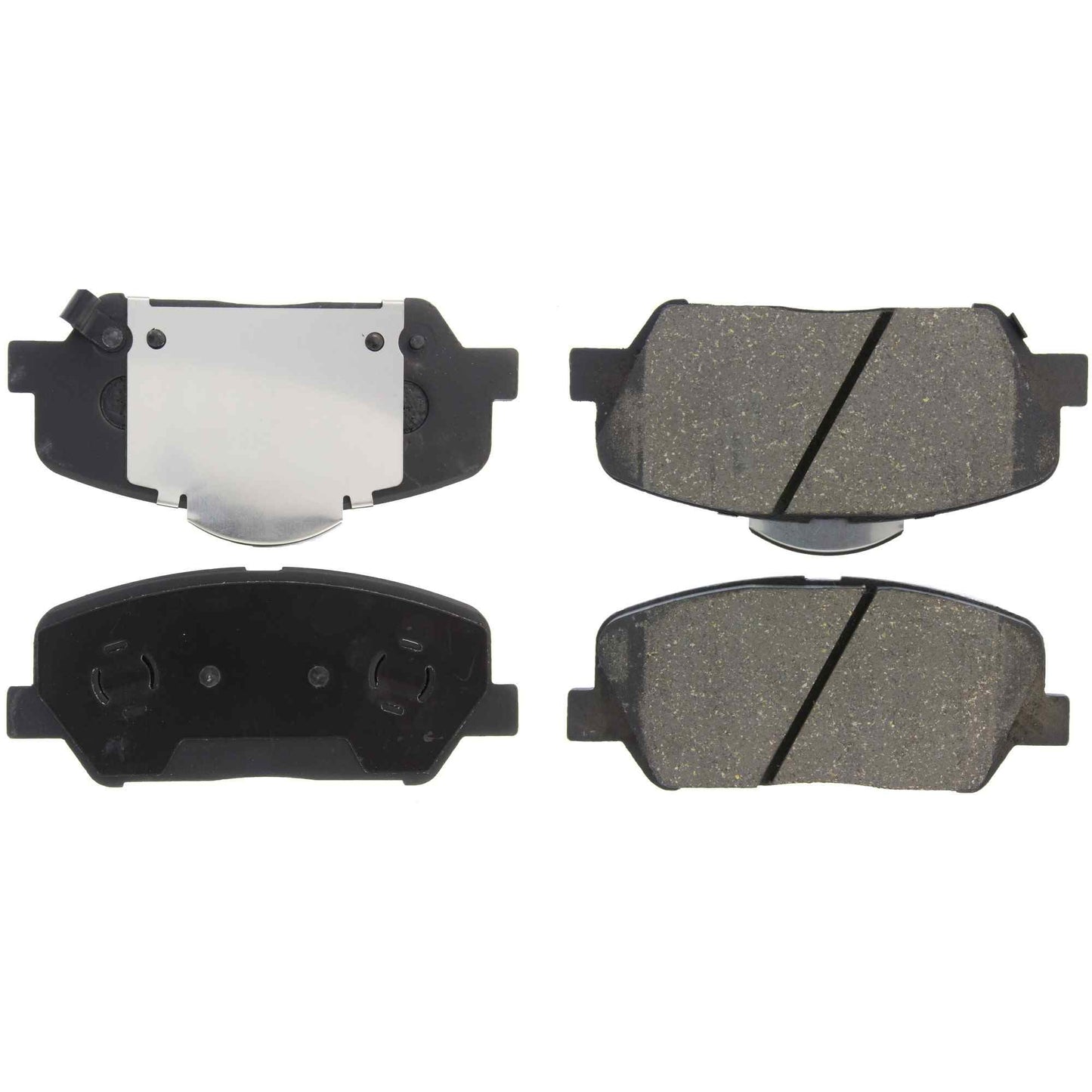 Centric Parts Disc Brake Pad Set C-Tek Ceramic with Shims for 2010-2016 Hyundai Genesis Coupe 2011-2015 Kia Optima 103.14130