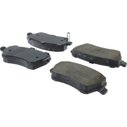 Centric Parts Disc Brake Pad Set Ceramic Brake Pads with Shims for 2005-2007 Nissan Micra 103.14350