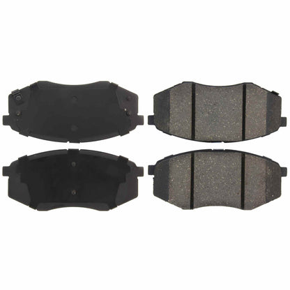 Centric Parts Disc Brake Pad Set C-Tek Ceramic with Shims for 2010-2011 Hyundai Tucson Kia Sportage 103.14470