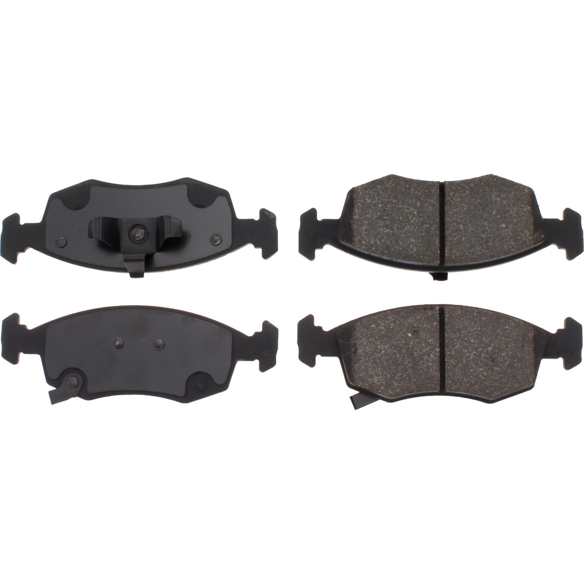 Centric Parts Disc Brake Pad Set C-Tek Ceramic with Shims for 2011-2018 Fiat 500 2015-2017 Ram 700 103.15680