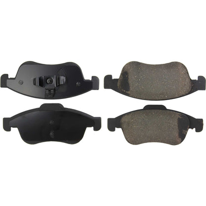 Centric Parts Disc Brake Pad Set C-Tek Ceramic with Shims for 2018 Renault Captur, 2013-2018 Duster, 2011-2015 Fluence, 2019 Oroch 103.16270